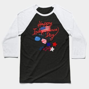 Happy Independence Day Baseball T-Shirt